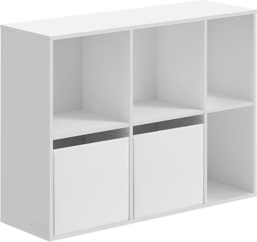 ACAZA Opbergkast Speelgoedkist Speelgoedkast 83 x 27 x 62 cm Montage zonder Gereedschap Wit - Foto 2