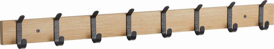 ACAZA Kapstok 16 haken 88 cm Lichte Eik Kleur Kapstok Hangend Muurkapstok Wand Kapstok Muurkapstok Hout - Foto 3