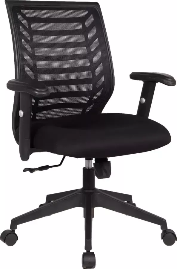 Acaza Bureaustoel Ergonomische Bureaustoel Bureaustoelen voor Volwassenen Verstelbare Kantoorstoel Office Chair Zwart