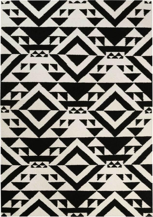 Accessorize Black Mellow Laagpolig vloerkleed 80x150 cm zwart