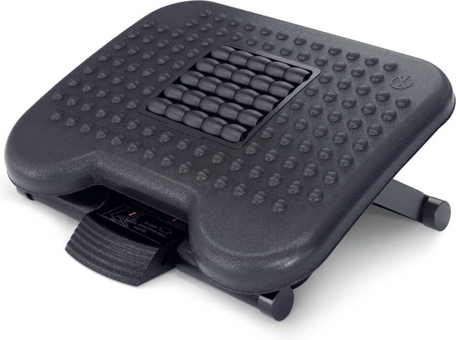 ACROPAQ Voetensteun bureau – Ergonomisch voetenbankje met massagefunctie – Verstelbaar in hoogte – Voor kantoorcomfort – AF004