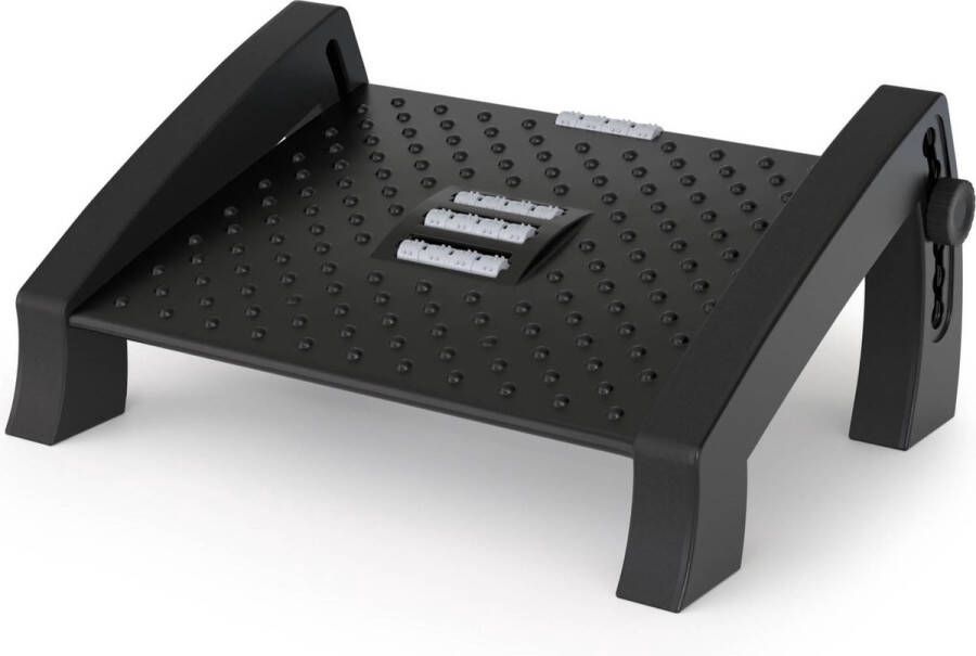 ACROPAQ Voetensteun bureau -Ergonomische voetensteun met verstelbare hoogtes en ontspannende massagefunctie voor kantoorcomfort AF005