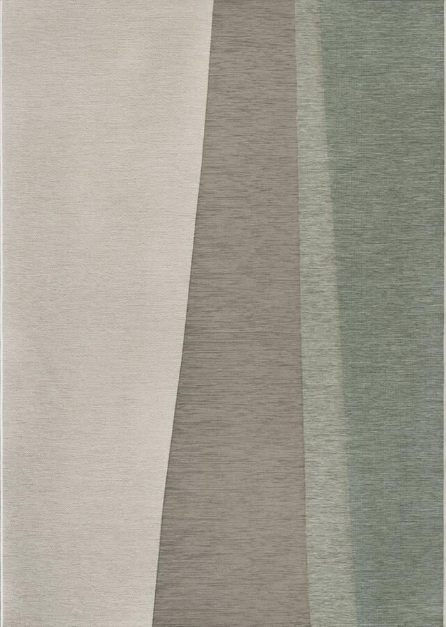 Acsento Capri Natural Sage vloerkleed voor binnen én buiten 160 x 230 cm Buitentapijt Tuintapijt Buitenkleed Tuinkleed Buiten Tapijt