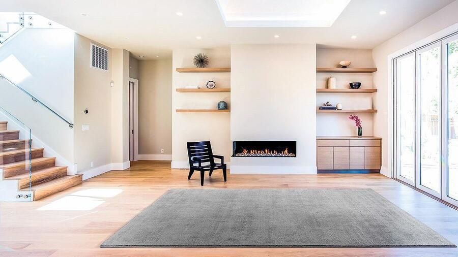 Acsento Corfu Egg Blue Vloerkleed 160 x 230 cm Grey Rectangular Nylon Dining room Living room Bedroom Plain Modern