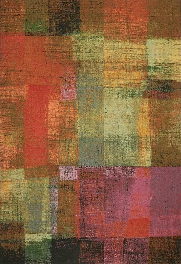 Acsento Ecstasy Multicolour Vloerkleed 200 x 300 cm Veelkleurigcolor Rectangular Polypropylene Eetkamer Woonkamer Keuken Terrace Geometrisch Buitentapijten Eclectisch Modern