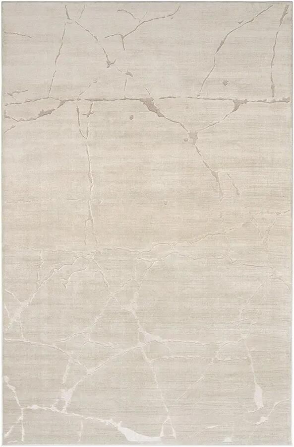 Acsento Vena Beige Vloerkleed 200 x 300 cm Beige Rechthoekig Viscose Slaapkamer Eetkamer Woonkamer Abstract Design Modern - Foto 2