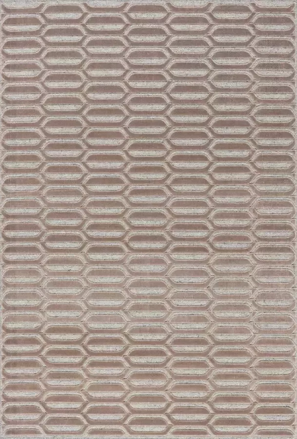 Acsento Chiara 949 Beige Vloerkleed 280 x 380 cm Beige Rectangular Wool Dining room Living room Bedroom Geometric Industrial Modern Retro