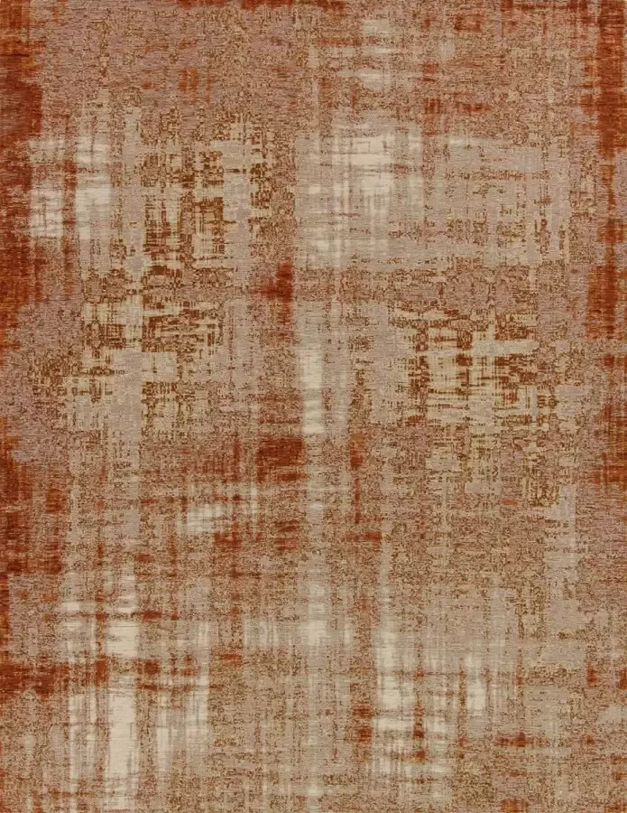 Acsento Grunge Vloerkleed 320 x 420 cm Orange Rectangular Acrylic Dining room Living room Office Kitchen Abstract Design Modern