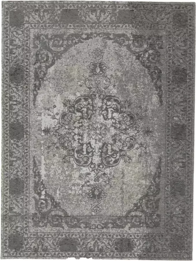 Acsento Meda Vloerkleed 200 x 300 cm Grey Rectangular Acrylic Dining room Living room Medallion Vintage Classic