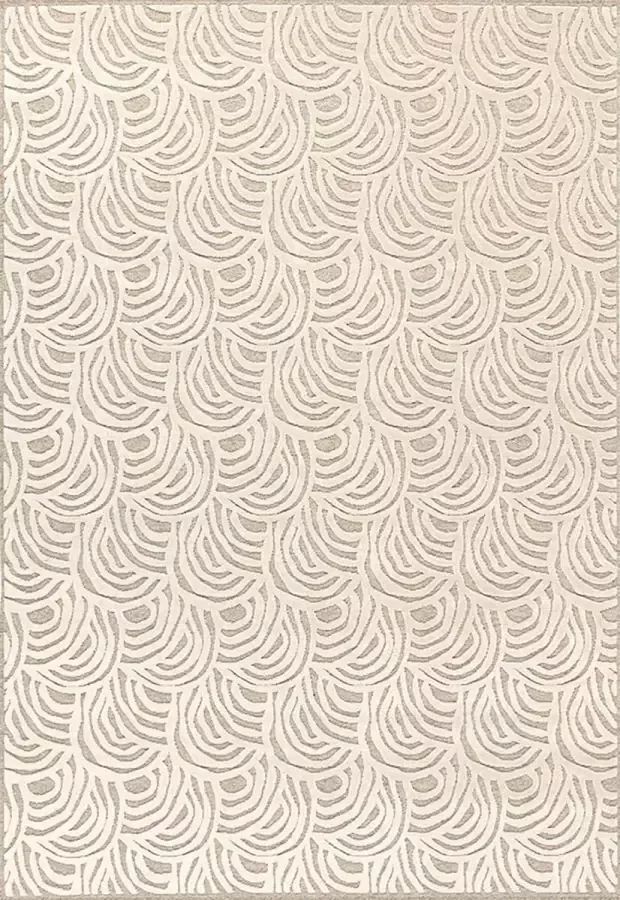 Acsento Chiara 1016 Beige Vloerkleed 160 x 230 cm Beige Rectangular Viscose Wool Polyamide Dining room Living room Abstract Scandinavian Modern