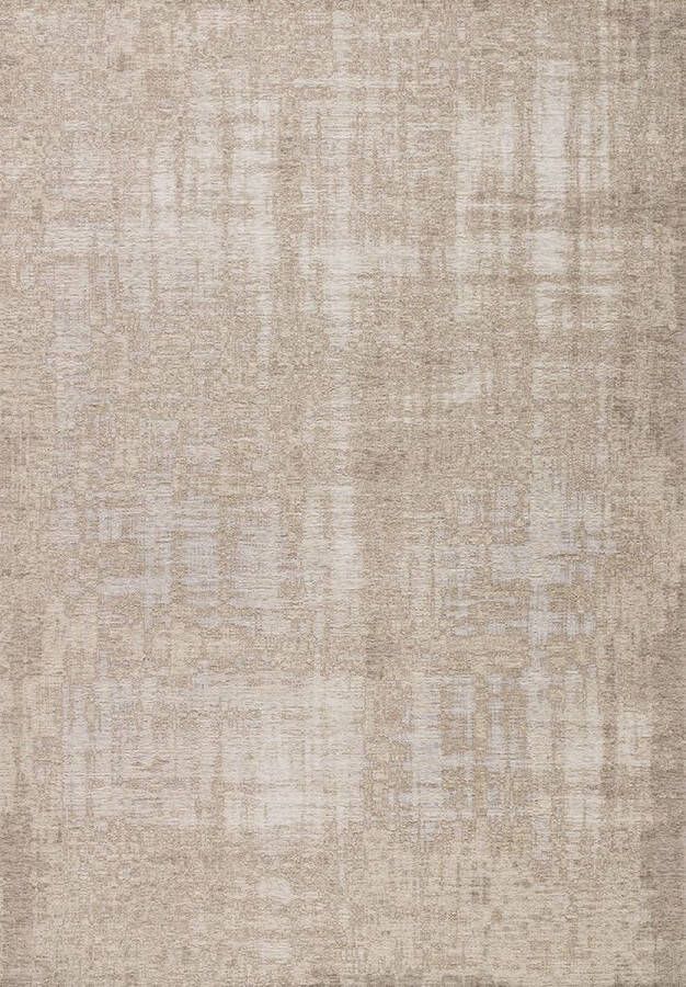 Acsento Grunge Moon Vloerkleed 155 x 230 cm Beige Rectangular Round Acrylic Viscose Cotton Polyester Dining room Living room Office Kitchen Abstract Vintage Design Modern