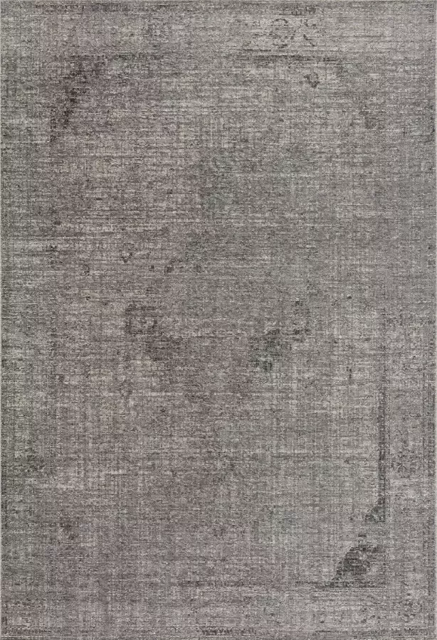 Acsento Mila 011 Grey Vloerkleed 200 x 290 cm Grey Rectangular Viscose Wool Dining room Living room Office Kitchen Medallion Vintage Modern