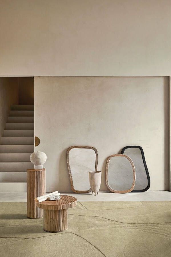 Acsento Piana Stone Green Vloerkleed 200 x 290 cm Green Organic Wool Dining room Living room Geometric Modern