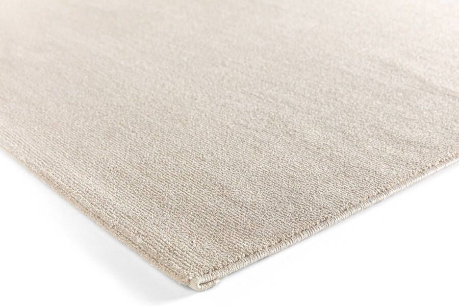 Acsento Tara Deluxe Beige Vloerkleed 200 x 290 cm Beige Rectangular Polyester Dining room Living room Plain Country Modern