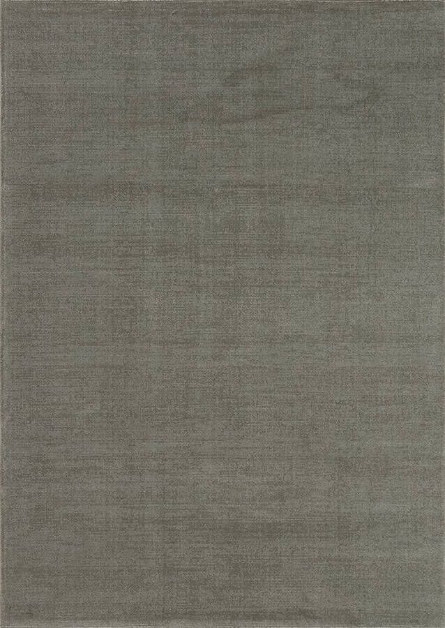 Acsento Tara Deluxe Olive Green Vloerkleed 200 x 290 cm Green Rectangular Polyester Microfiber Dining room Living room Plain Modern