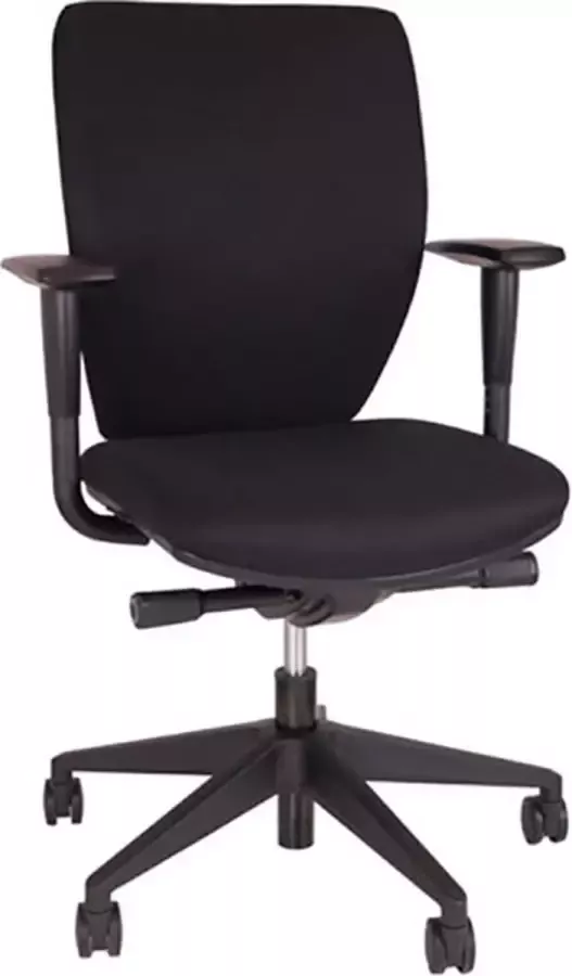 Active2work Activework Juliet Bureaustoel Ergonomisch Zwart Stof EN-1335
