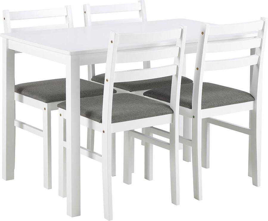 Giga Living Eettafel Lovund Rechthoek Wit 110x70x74 5cm - Foto 2