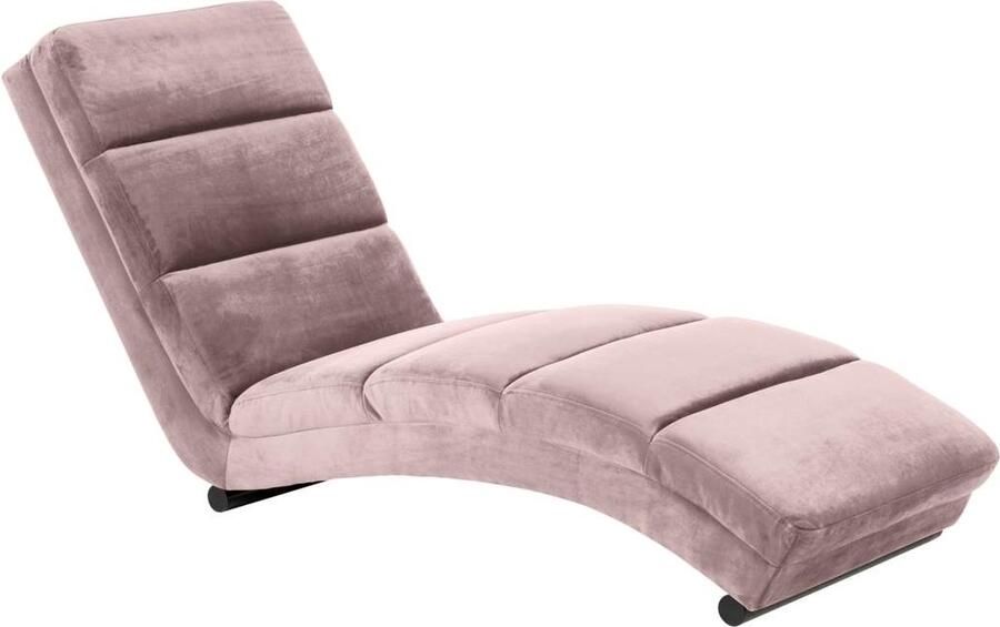 Hioshop Curve chaise longue velours oudroze. - Foto 3