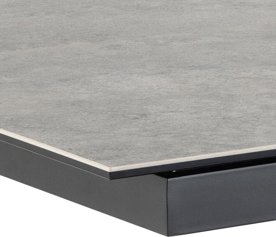 Giga Living Eettafel Jorvik Uitschuifbaar Grijs Keramiek 240x100x76cm - Foto 3