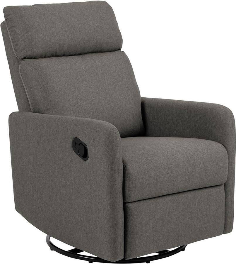 Giga Living Relaxfauteuil Nida Grijs Stof Verstelbaar 93 5x67x99cm - Foto 2