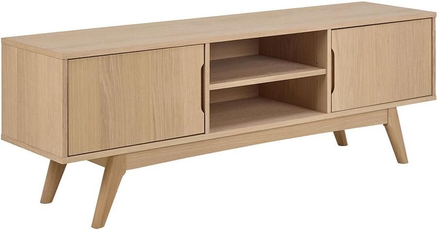 Actona Marte TV-meubel 2 deuren 2 planken wit