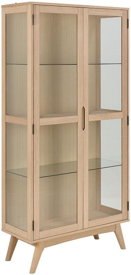 Actona Marte vitrinekast 2 deuren wit