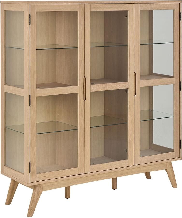 Actona Marte vitrinekast 3 deuren wit