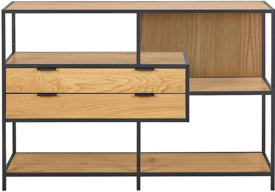 Giga Living Boekenkast Varven Melamine Mat Wild Eiken 114cm - Foto 2