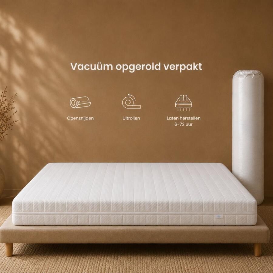Ada Sleep Ada Sleep Premium Matras 140x200 – 14 cm – Aircell Koudschuim Matras Orthopedisch Afritsbaar en wasbaar hoes Anti-Allergisch Gemiddelde Stevigheid CertiPUR en Okoetex gecertificeerd - Foto 2