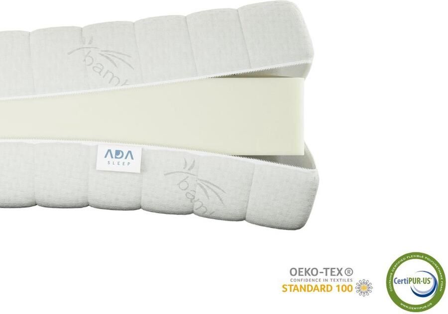 Ada Sleep Ada Sleep Premium Matras 80x160 – 14 cm – Aircell Koudschuim Matras Orthopedisch Afritsbaar en wasbaar hoes Anti-Allergisch Gemiddelde Stevigheid CertiPUR en Okoetex gecertificeerd - Foto 3