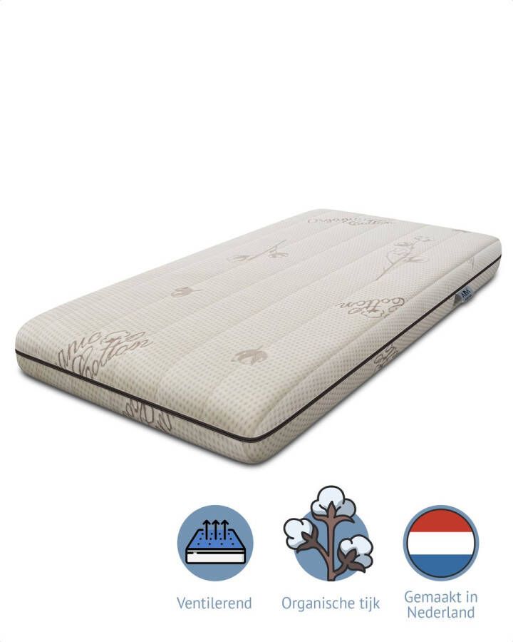 Ada Sleep Kids peutermatras 70 x 150 cm 17 cm dik koudschuim organic cotton wasbare hoes ventilerend - Foto 2