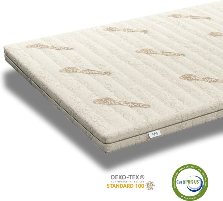 Ada Sleep Kids Ledikant matras 60x120 koudschuim cashmere tijk- 10 cm dik wasbare hoes hypoallergeen