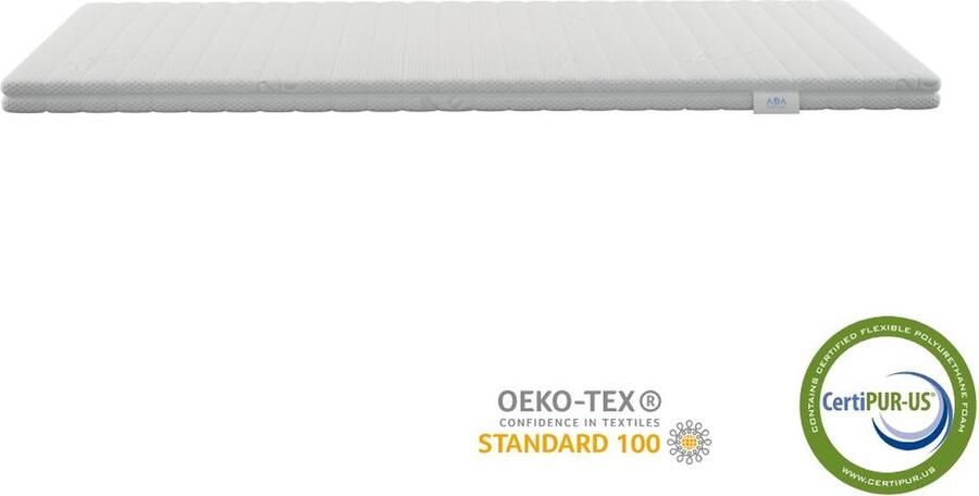 Ada Sleep Kids Topdekmatras koudschuim topper 90x200 7 cm dik HR50 koudschuim hypoallergeen afneembare en wasbare tijk CertiPUR en Okoetex gecertificeerd