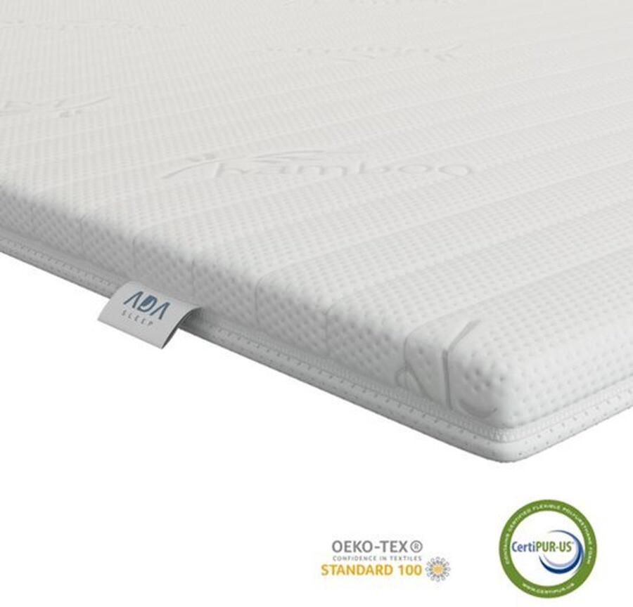Ada Sleep Koudschuim topper 140x190 medium hardheid topmatras circa 6-7 cm afritsbaar wasbaar orthopedisch hypoallergeen topdek matras CertiPUR en Okoetex gecertificeerd - Foto 2