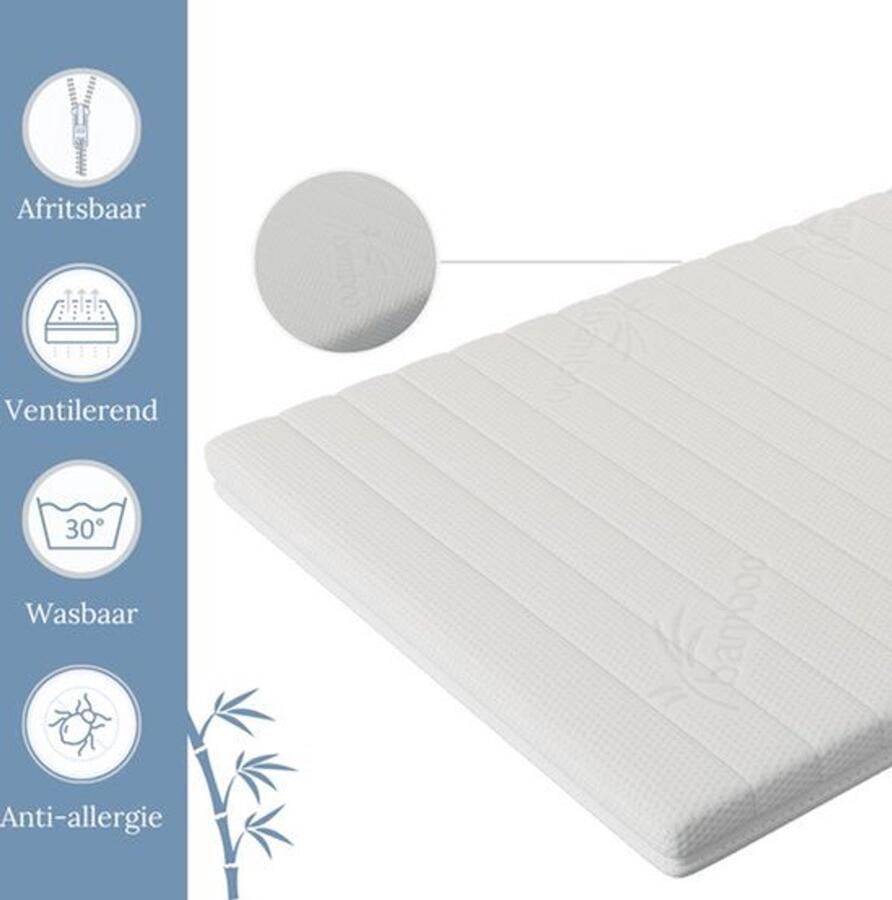 Ada Sleep HR Koudschuim Topper 90x200 cm 9 cm Orthopedische Topdek matras Topmatras HR+ Technologie Gemiddeld - Foto 2