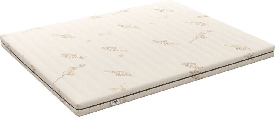 Ada Sleep Topper Organic Cotton 130x200 7cm HR Koudschuim Pure Eco Cotton Topdekmatras Matras Topper