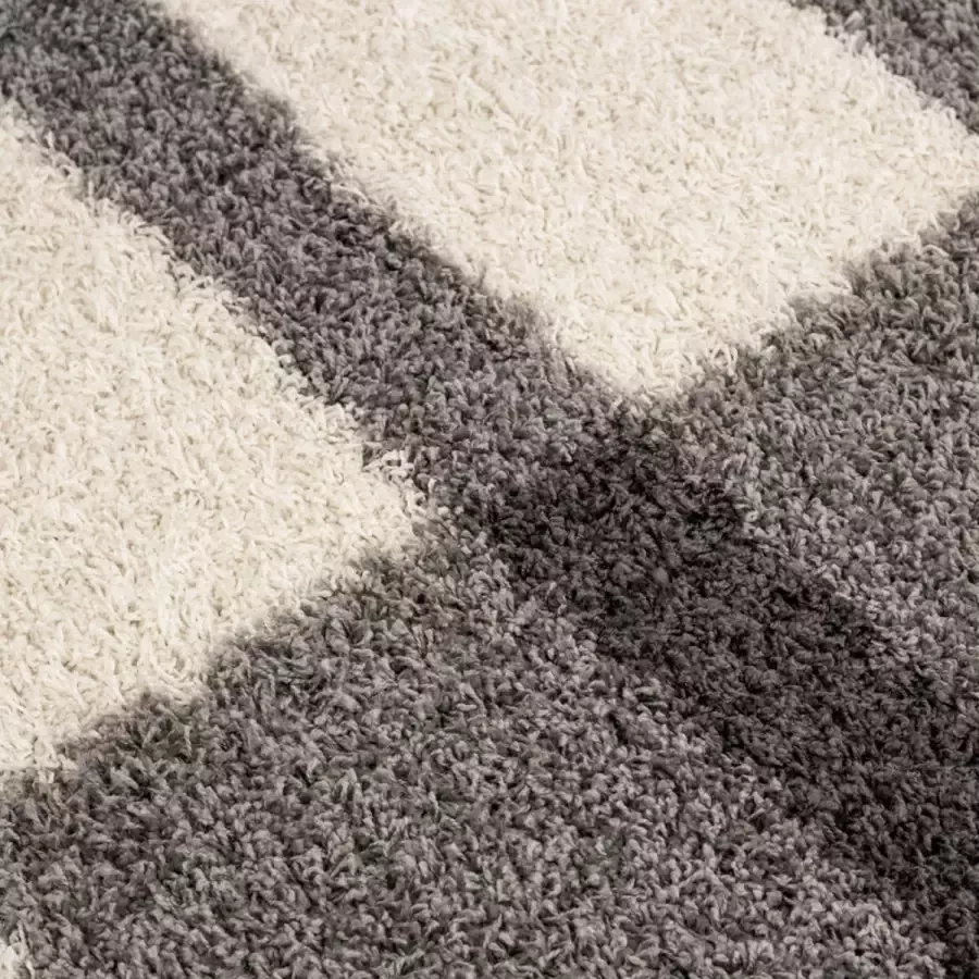Adana Carpets Hoogpolig vloerkleed Gala Licht Grijs 120x170cm (2505)