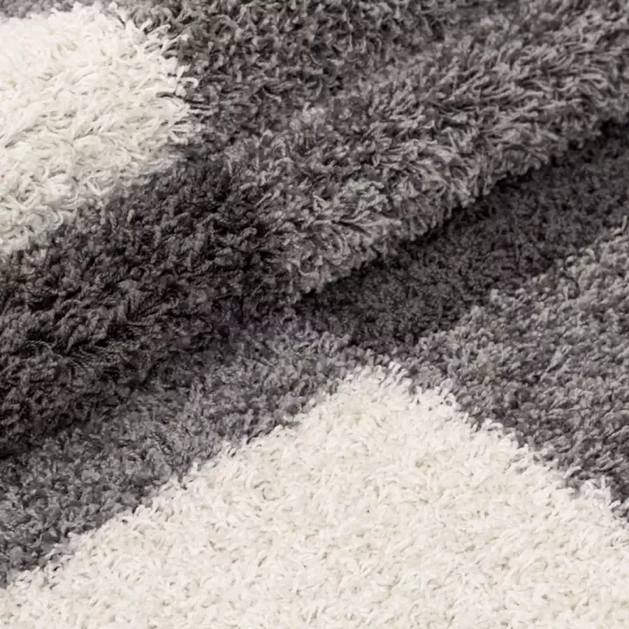 Adana Carpets Hoogpolig vloerkleed Gala Licht Grijs 80x150cm (2505)
