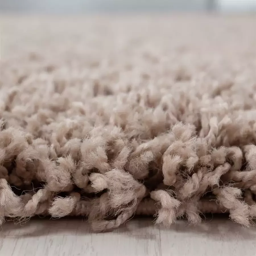Adana Carpets Hoogpolig vloerkleed Life Beige 60x110cm (1500)