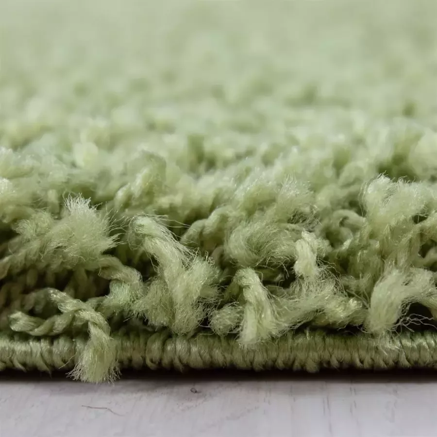 Adana Carpets Hoogpolig vloerkleed Life Groen 80x150cm (1500)