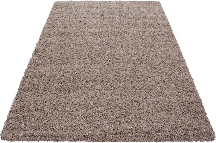 Adana Carpets Hoogpolig vloerkleed Sade Beige 80x150cm