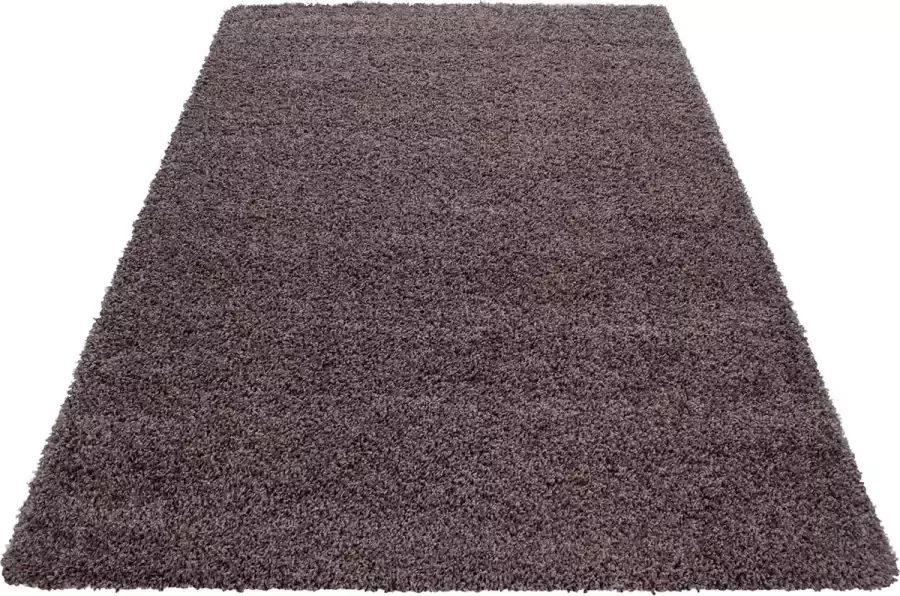 Adana Carpets Hoogpolig vloerkleed Sade Taupe 160x230cm