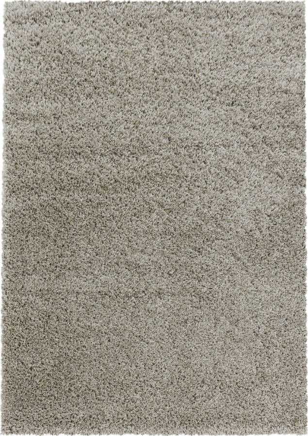 Adana Carpets Hoogpolig vloerkleed Softy Beige 80x150cm