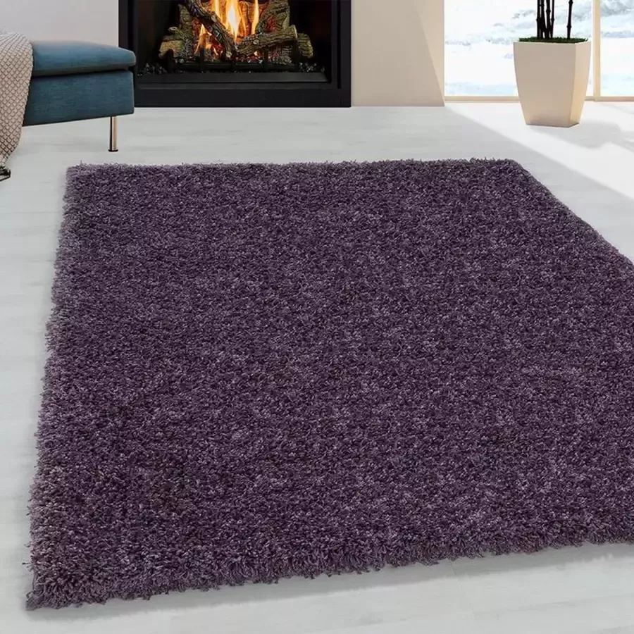 Ayyildiz Ayyıldız SYDNEY Rechtech GEEN Shaggy Modern Vloerkleed 60 X 110 CM Polypropyleen Jute