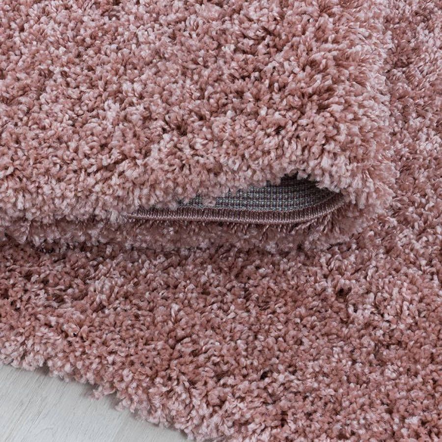 Adana Carpets Hoogpolig vloerkleed Softy Roze 160x230cm