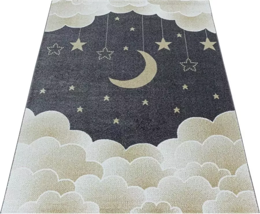Adana Carpets Kindervloerkleed Eenhoorn Fleurtje Paars 80x150cm