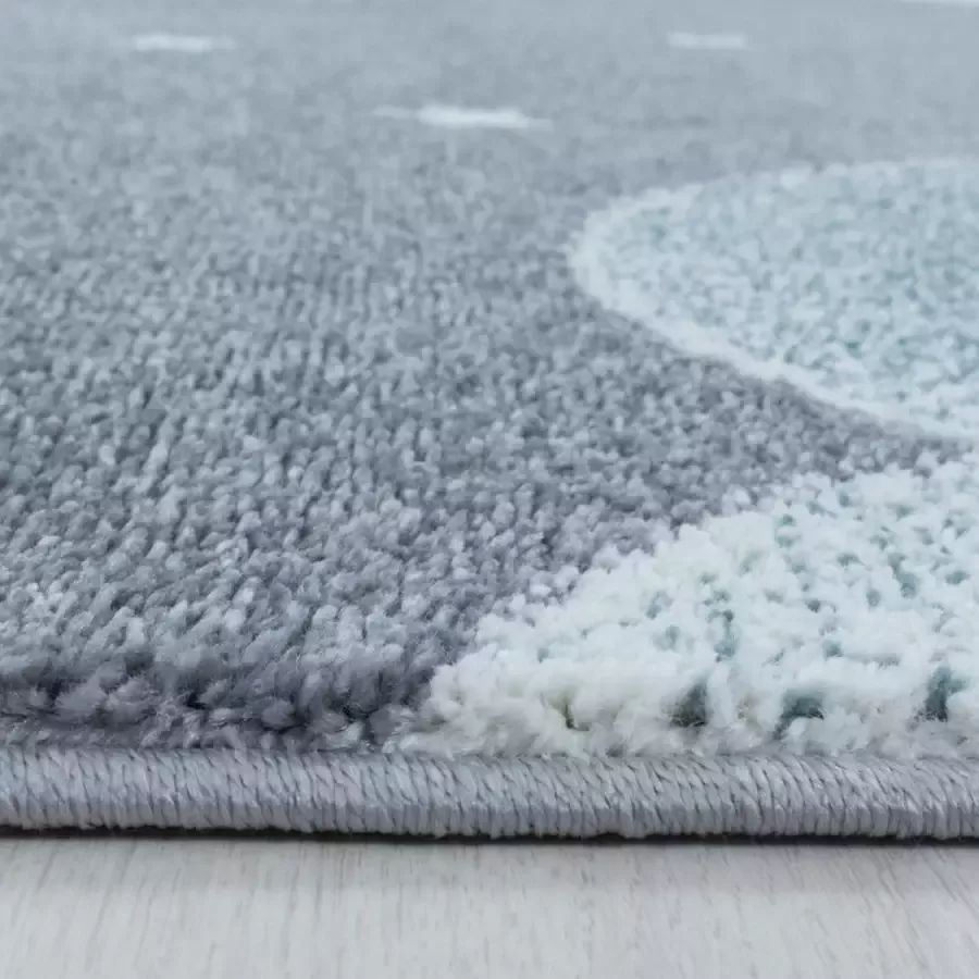 Adana Carpets Kindervloerkleed Fleurtje Maan Blauw 80x150cm (2101)