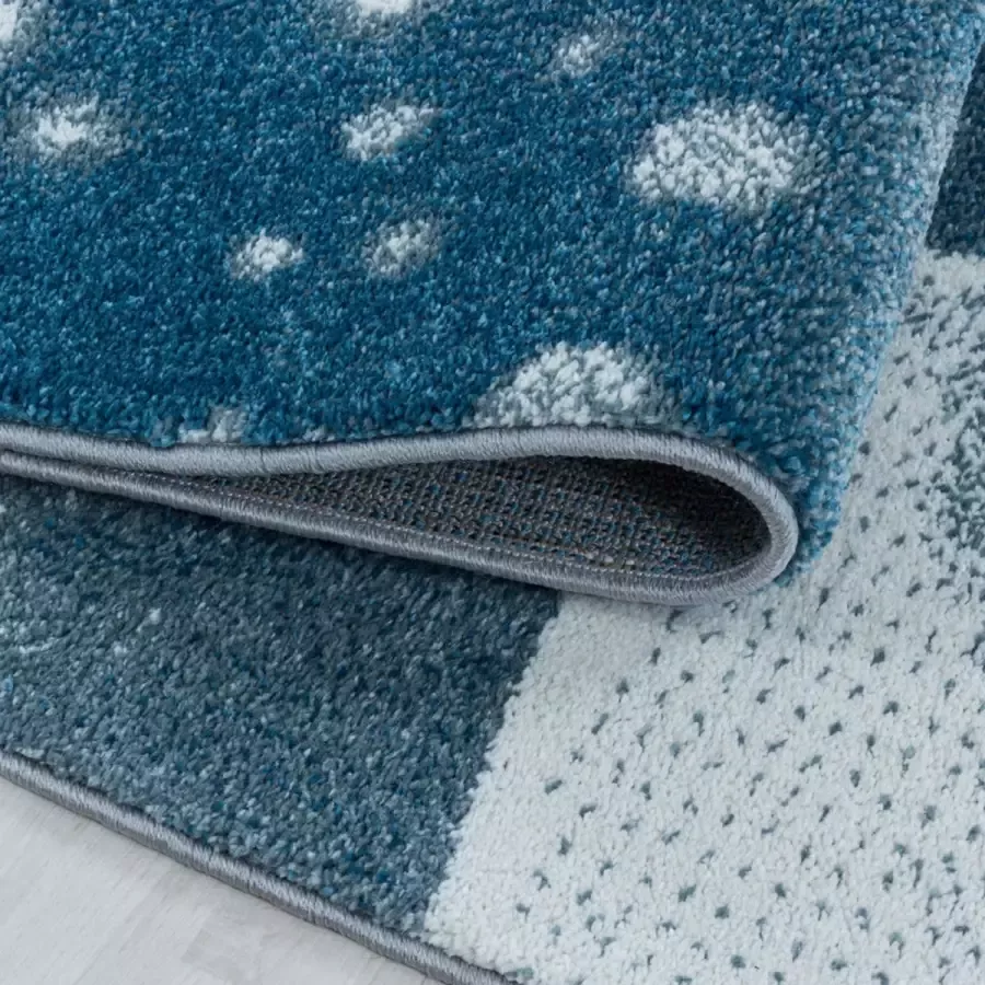 Adana Carpets Kindervloerkleed Fleurtje Pinguin Blauw 140x200cm (2110)