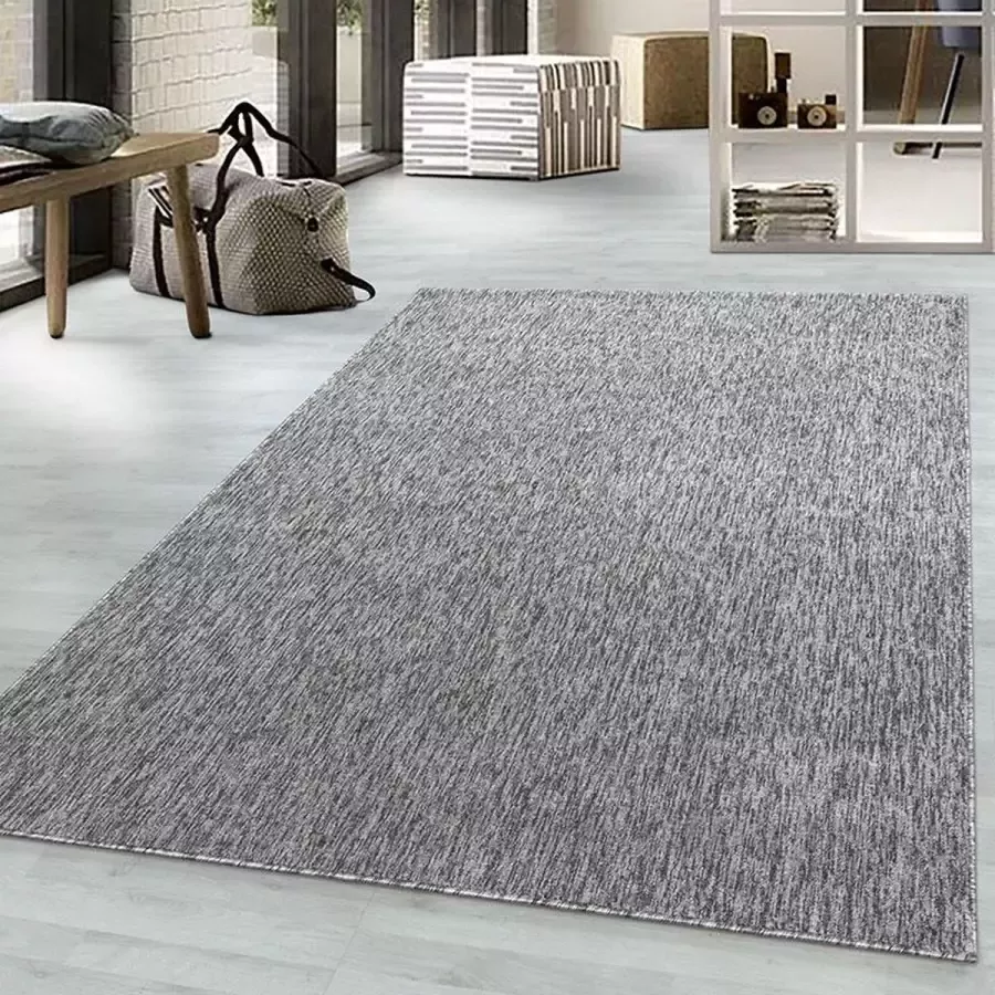 Adana Carpets Nizza Vloerkleed – Lichtrijs – Laagpolig & Effen Design – 160x230 cm