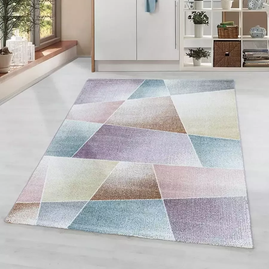 Adana Carpets Laagpolig vloerkleed Smoothly Design Multicolor 200x290cm - Foto 2